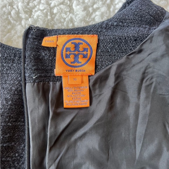 Tory Burch Tweed Dress In Black - Picture 3 of 6